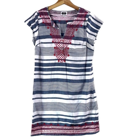 Mud Pie Embroidered Cotton Dress - Picture 1 of 9